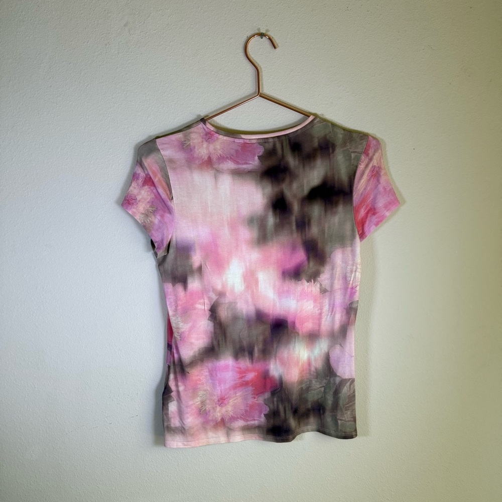 πΈβ¨ Ted Baker London Pink watercolor Print Fitted Tee β Size 2 β¨πΈ Designer brand - Picture 5 of 7